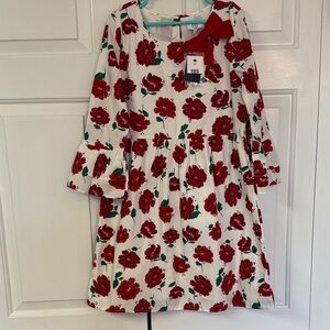 Crown & Ivy Red Floral Kids Dress